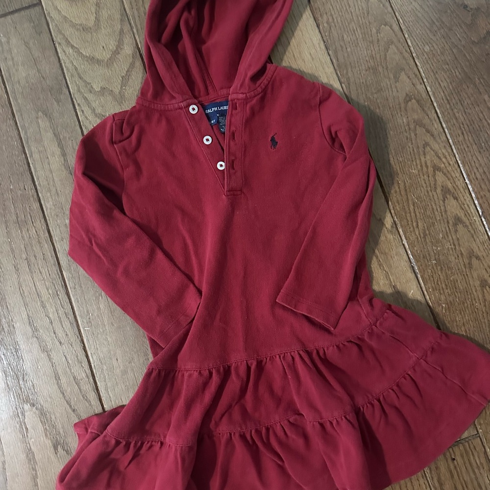 Girls Ralph Lauren hooded dress
